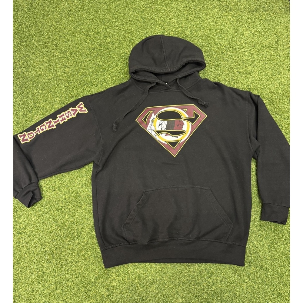 Washington Redskins‎ Hoodie Premium Jon Lauren Apparel Men's XL Black Pullover